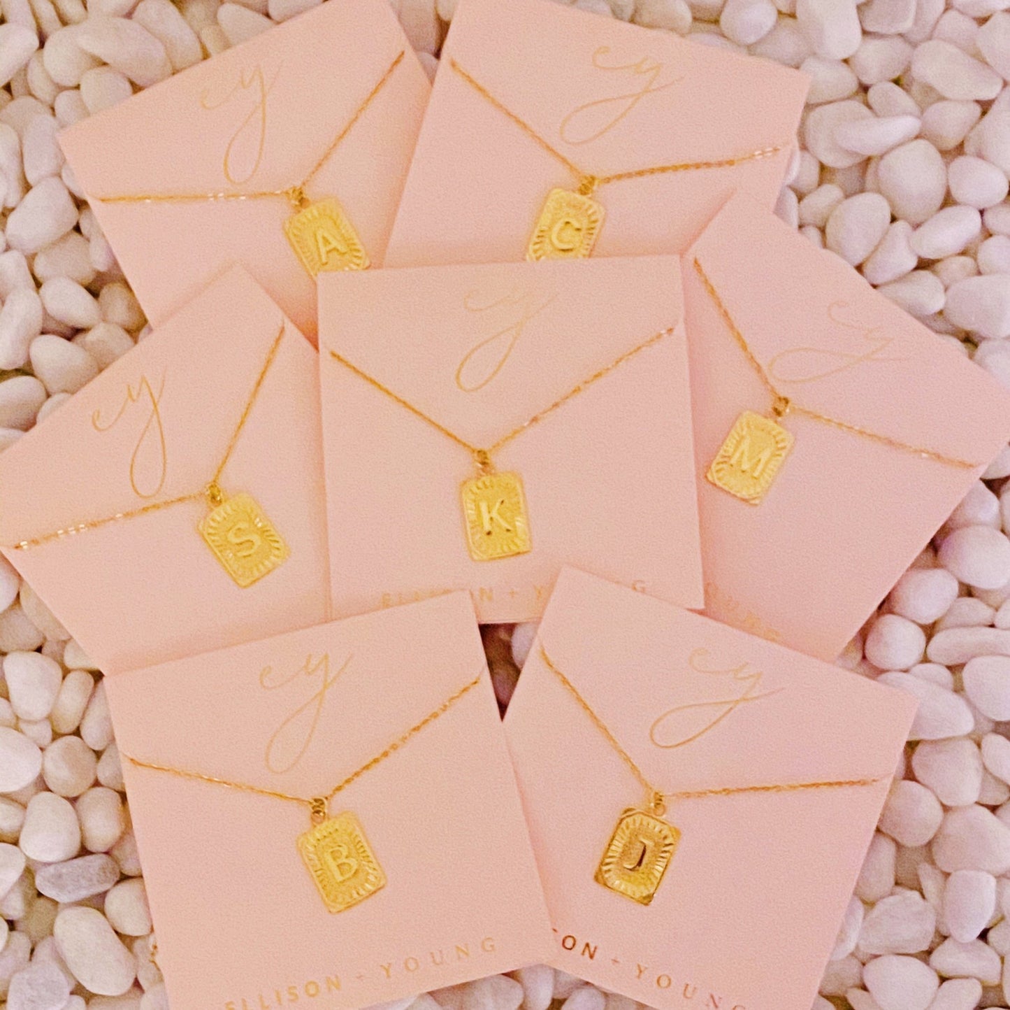 Art Deco Initial Necklace - Inspiredbynikajayy