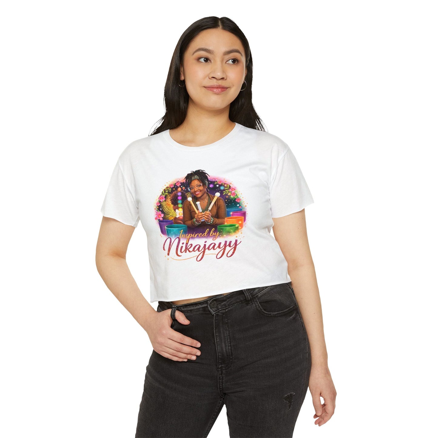 Festival Crop Top — "Inspired by Nikaiaun" Self - Love Vibes - Inspiredbynikajayy