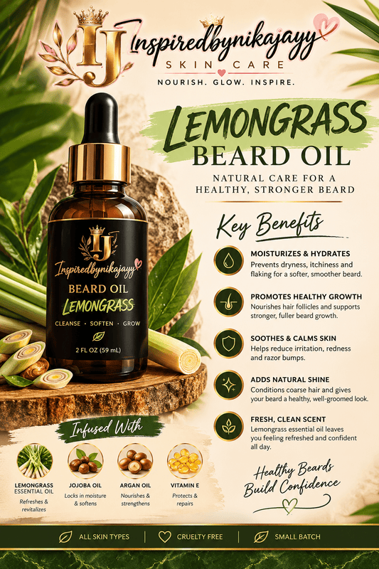 Lemongrass beard oil - Inspiredbynikajayy