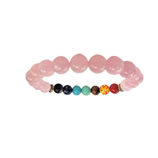 Rose Quartz Chakra Healing and Self Love Bracelet - Inspiredbynikajayy