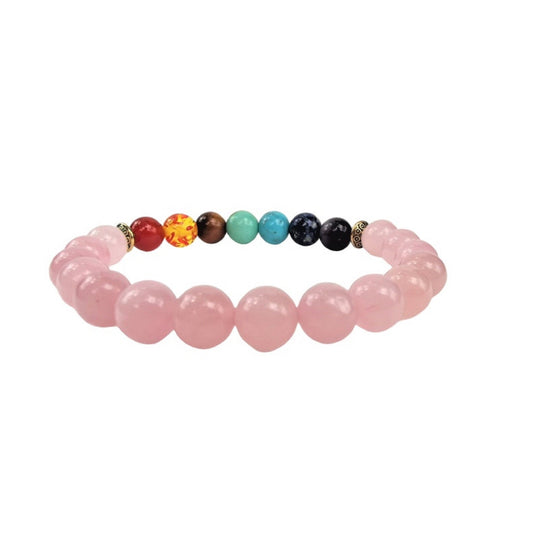 Rose Quartz Chakra Healing and Self Love Bracelet - Inspiredbynikajayy